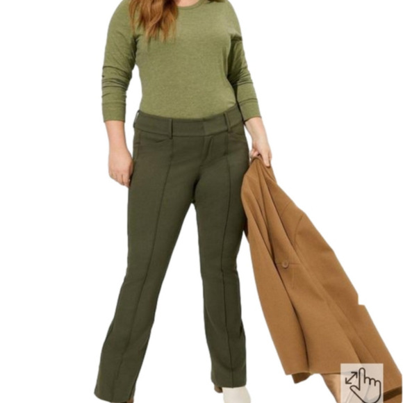 torrid Pants - Torrid Pintuck Trouser Boot Studio Luxe Ponte Mid Rise Pant